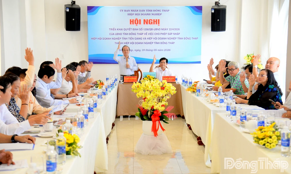 Sáp nhập Hiệp hội Doanh nghiệp tỉnh Tiền Giang và Hiệp hội Doanh nghiệp tỉnh Đồng Tháp