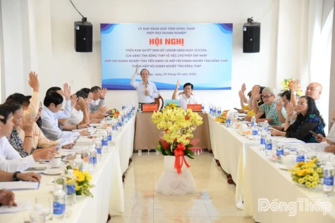 Sáp nhập Hiệp hội Doanh nghiệp tỉnh Tiền Giang và Hiệp hội Doanh nghiệp tỉnh Đồng Tháp
