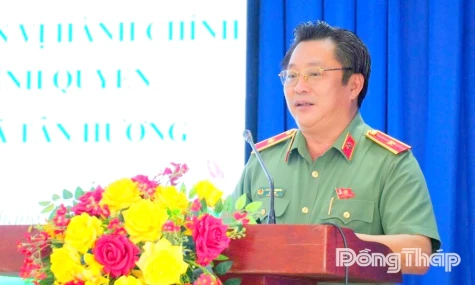 Thiếu tướng Lâm Phước Nguyên: Tân Hương cần khai thác lợi thế địa lý và hạ tầng giao thông, tạo động lực tăng trưởng mới