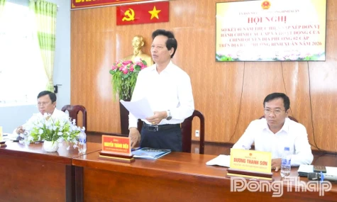 Đồng chí Nguyễn Thành Diệu: Phường Bình Xuân tiếp tục hoàn thiện tổ chức bộ máy theo hướng tinh gọn, hiệu quả
