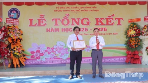 Trường THPT Chợ Gạo: Trên 99% học sinh đạt hạnh kiểm Tốt