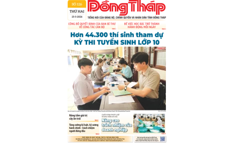 Đón đọc Báo Đồng Tháp số ra ngày 25-5-2026