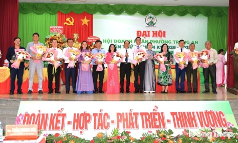 Đồng chí Tạ Công Đạt đắc cử Chủ tịch Hội Doanh nhân phường Trung An lần thứ I, nhiệm kỳ 2026 - 2031