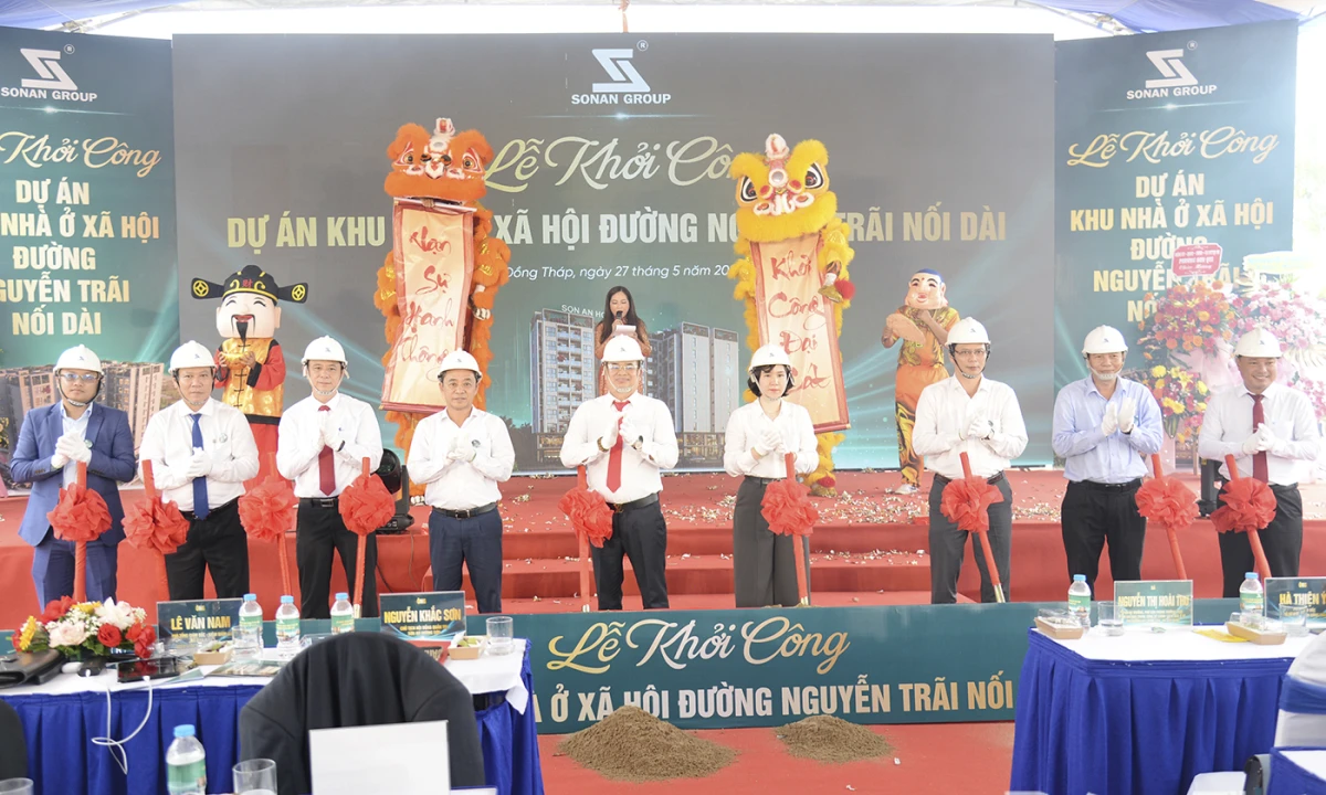 Đồng Tháp: Khởi công Dự án khu nhà ở xã hội tại phường Sơn Qui