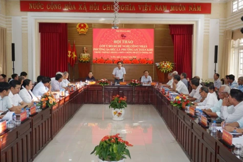 Sa Đéc: Hội thảo góp ý hoàn thiện hồ sơ đề nghị công nhận phường An toàn khu