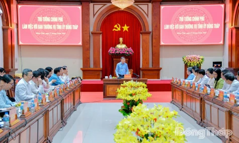 Thủ tướng Chính phủ Lê Minh Hưng định hướng phát triển bền vững cho tỉnh Đồng Tháp