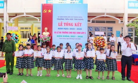 Trường Tiểu học Tân Hưng tổng kết năm học 2025 - 2026