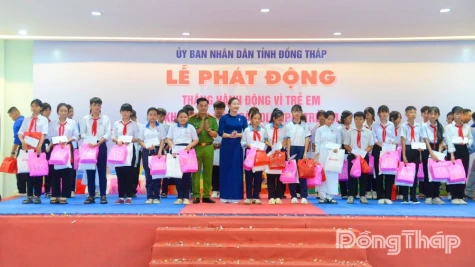 Đồng Tháp: Phát động Tháng hành động vì trẻ em