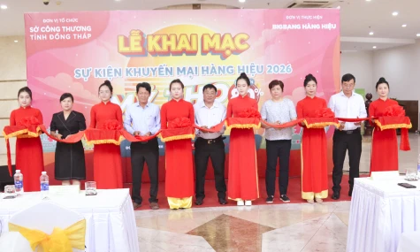 Đồng Tháp: Khai mạc sự kiện khuyến mại hàng hiệu Mỹ Tho Mega Sale 2026