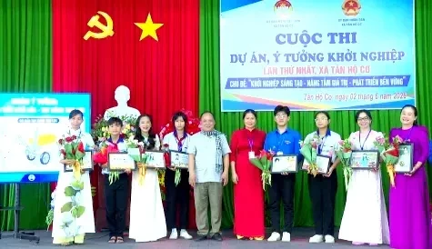 Xã Tân Hộ Cơ: Sôi nổi Cuộc thi Dự án, ý tưởng khởi nghiệp lần thứ I năm 2026