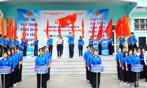 Phường Đạo Thạnh: Phát động ra quân Chiến dịch Thanh niên tình nguyện hè năm 2026
