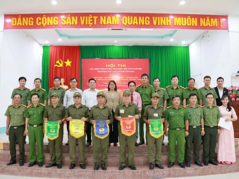 Xã Tháp Mười đoạt giải Nhất Hội thi Lực lượng tham gia bảo vệ an ninh, trật tự ở cơ sở giỏi - Cụm thi số 6