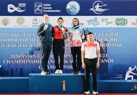 Tay chèo Diệp Thị Hương giành 3 HCV giải vô địch canoeing trẻ châu Á 2026