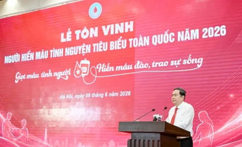 Tôn vinh 100 người hiến máu tiêu biểu toàn quốc năm 2026