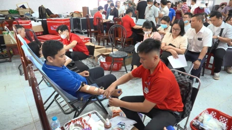 Phường Sa Đéc tiếp nhận 274 đơn vị máu tình nguyện