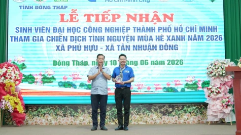 Tiếp nhận 70 sinh viên Trường Đại học Công nghiệp Thành phố Hồ Chí Minh tham gia chiến dịch mùa hè xanh