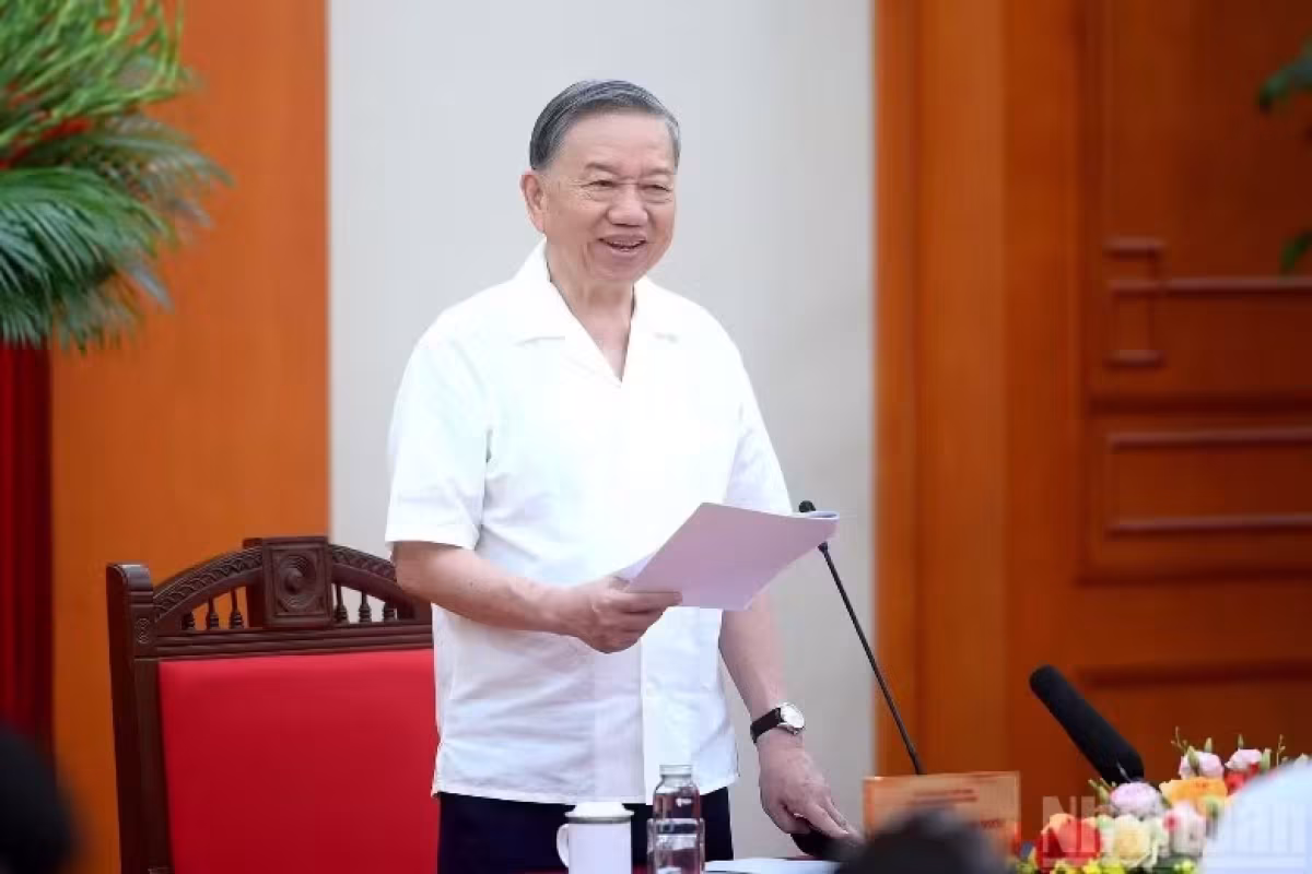 Thông báo Kết luận của Tổng Bí thư, Chủ tịch nước Tô Lâm tại buổi làm việc với Ban Tổ chức Trung ương về trọng tâm công tác xây dựng Đảng, công tác tổ chức, cán bộ