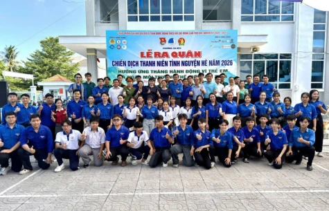 Đoàn phường Sa Đéc ra quân chiến dịch thanh niên tình nguyện hè năm 2026