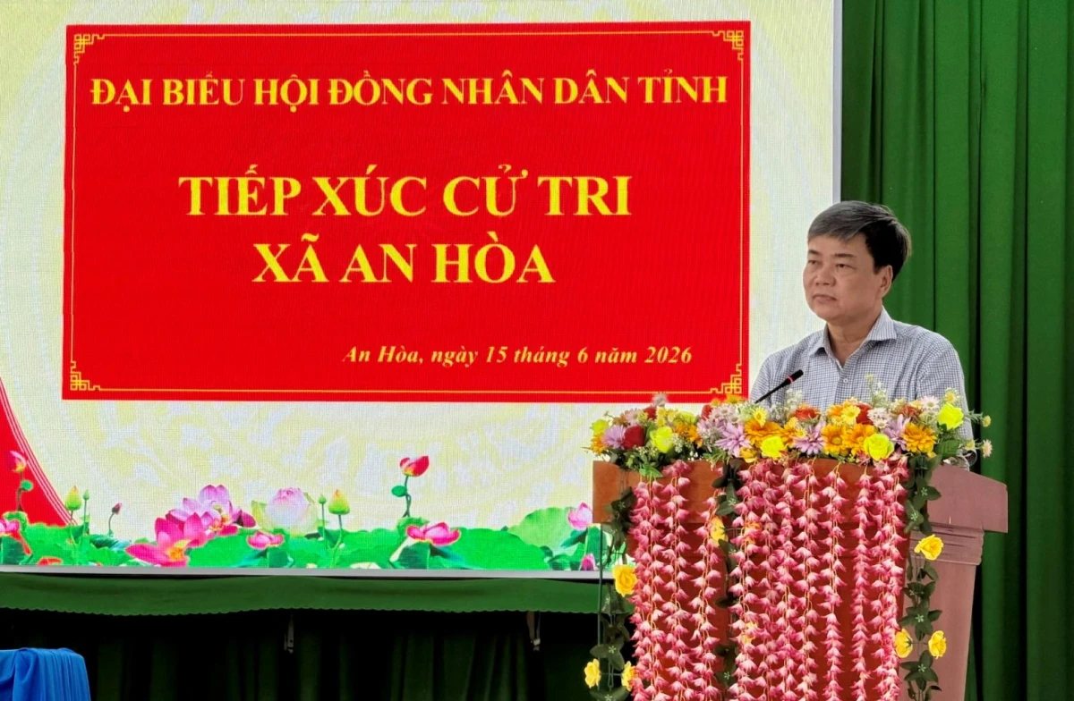 Đại biểu HĐND tỉnh Đồng Tháp tiếp xúc cử tri xã An Hòa