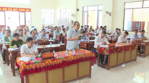 Đại biểu HĐND tỉnh Đồng Tháp tiếp xúc cử tri xã Mỹ Tịnh An
