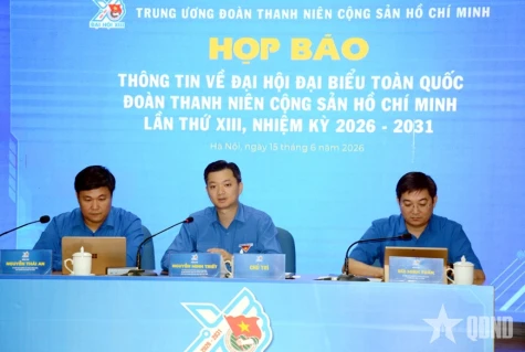 Đại hội Đoàn toàn quốc lần thứ XIII, nhiệm kỳ 2026-2031 diễn ra từ ngày 24 đến 25-6-2026