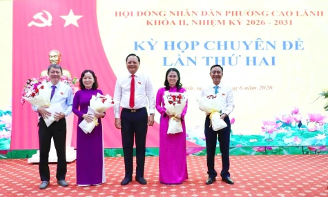 HĐND phường Cao Lãnh: Bầu bổ sung Trưởng Ban Kinh tế - Ngân sách và Trưởng Ban Văn hóa - Xã hội