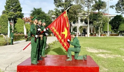 Lễ tuyên thệ cho 160 chiến sĩ mới