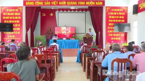 Đại biểu HĐND tỉnh Đồng Tháp tiếp xúc cử tri xã Tân Hộ Cơ