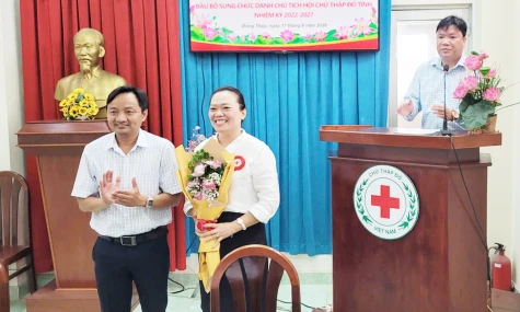 Đồng chí Đặng Thị Thu Uyên được bầu giữ chức Chủ tịch Hội Chữ thập đỏ tỉnh Đồng Tháp nhiệm kỳ 2022 - 2027