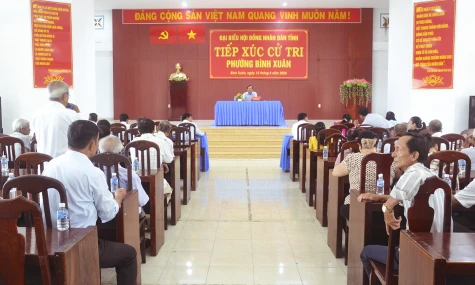 Cử tri phường Bình Xuân, Long Thuận kiến nghị nhiều vấn đề dân sinh