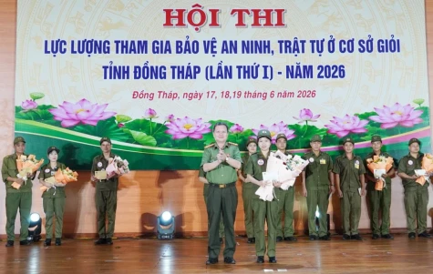 Đồng Tháp: Trao giải Hội thi Lực lượng tham gia bảo vệ an ninh, trật tự ở cơ sở giỏi