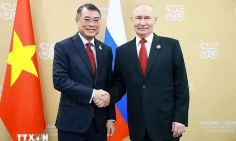 Thủ tướng Chính phủ Lê Minh Hưng hội kiến Tổng thống Nga Vladimir Putin