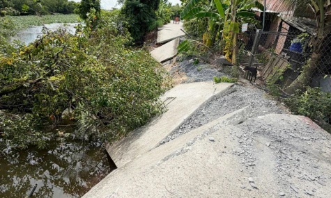 Xã Hiệp Đức: 9 điểm sạt lở, sụt lún bờ sông, cần hỗ trợ hơn 18 tỷ đồng khắc phục