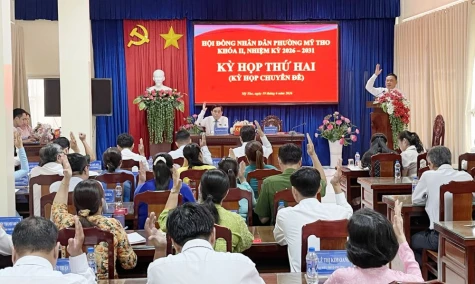 HĐND phường Mỹ Tho: Thông qua 3 Nghị quyết quan trọng