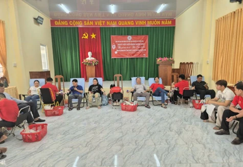 Xã Thanh Bình: Tiếp nhận gần 150 đơn vị máu