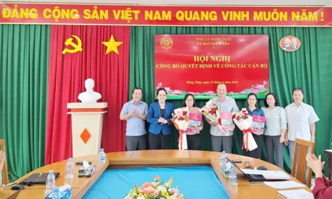 Công bố quyết định kiện toàn nhân sự cấp phòng cơ quan Uỷ ban Kiểm tra Tỉnh uỷ