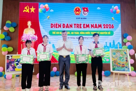 Xã Mỹ An Hưng: Tổ chức diễn đàn trẻ em năm 2026