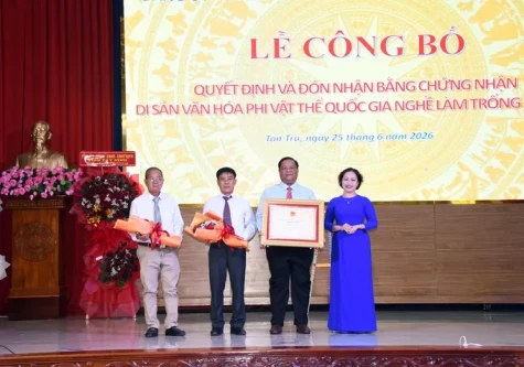 Làng nghề trống hơn 150 năm tuổi được công nhận Di sản văn hóa phi vật thể quốc gia