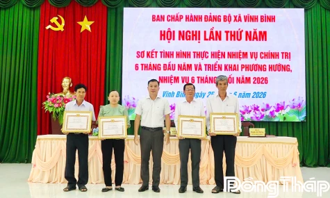 Xã Vĩnh Bình thuộc nhóm có điểm số xuất sắc về Bộ chỉ số phục vụ người dân và doanh nghiệp