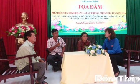 Xã Long Bình: Hướng tới xây dựng môi trường sống an lành, xã không có ma túy