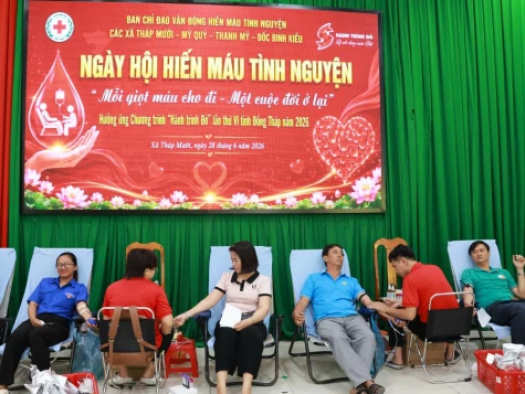Tiếp nhận 210 đơn vị máu từ Ngày hội Hiến máu tình nguyện