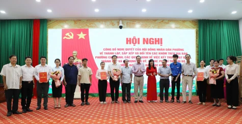Phường Cao Lãnh: Công bố Quyết định thành lập 39 Chi bộ khu phố