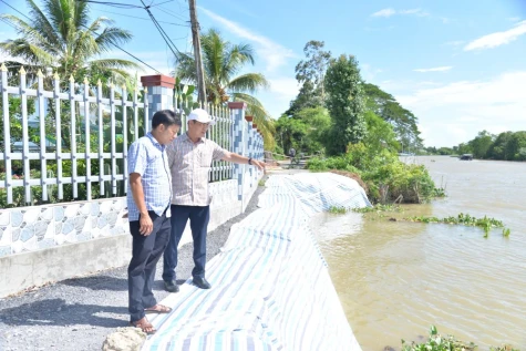 Đồng Tháp: Chủ động ứng phó trước diễn biến sạt lở phức tạp