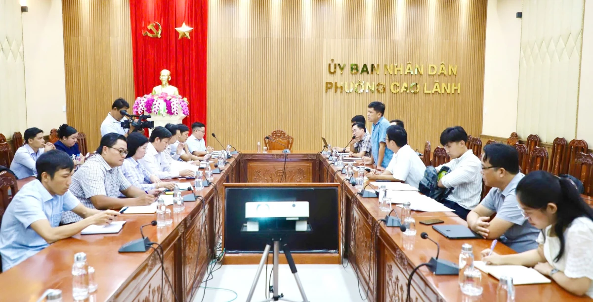 Đoàn công tác Sở Xây dựng Đồng Tháp làm việc về triển khai lập Quy hoạch chung đô thị Cao Lãnh