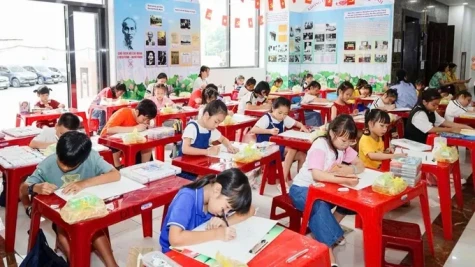 370 thiếu nhi tham gia cuộc thi vẽ về Bác Tôn