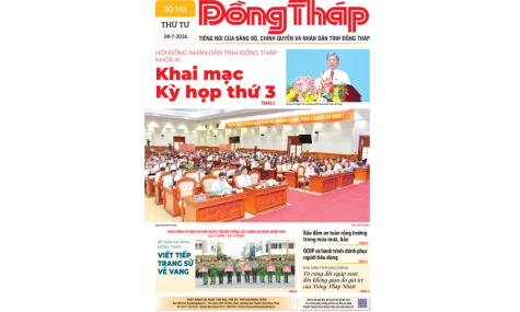 Đón đọc Báo Đồng Tháp số ra ngày 8-7-2026