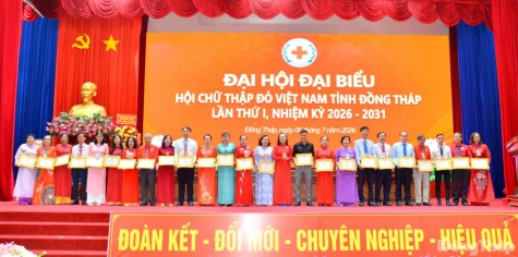 Ms. Dang Thi Thu Uyen Elected President of Dong Thap Red Cross Society for 2026-2031 Term