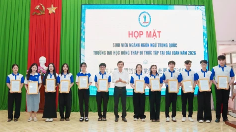 Trường Đại học Đồng Tháp: 23 sinh viên tham gia chương trình thực tập tại Đài Loan (Trung Quốc).