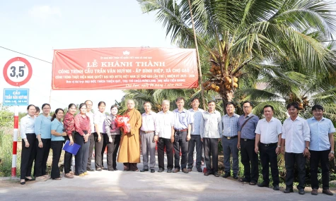 Xã Chợ Gạo: Khánh thành cầu Trần Văn Huỳnh
