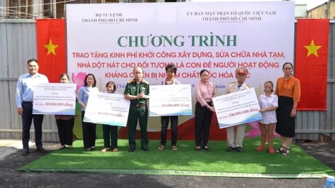 Ngày 15-7, khởi công đồng loạt hỗ trợ nhà ở cho con người hoạt động kháng chiến nhiễm chất độc hóa học
